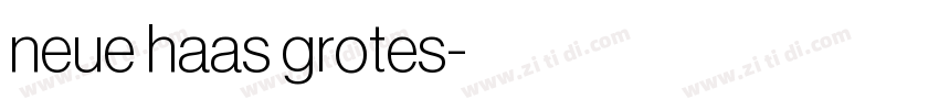 neue haas grotes字体转换
